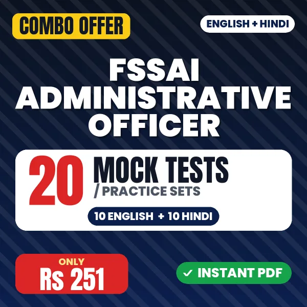 FSSAI Administrative Officer combo