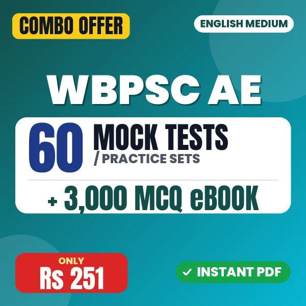 WBPSC Assistant Engineer Exam (Mechanical) – 60 Most Important Mock Tests / Practice Sets and 3000 MCQ eBook | English Medium PDF Download