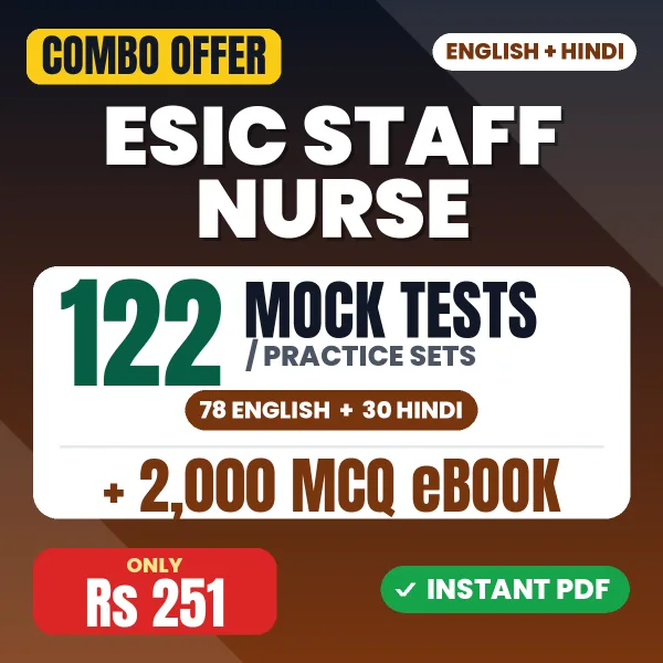 ESIC Staff Nurse combo