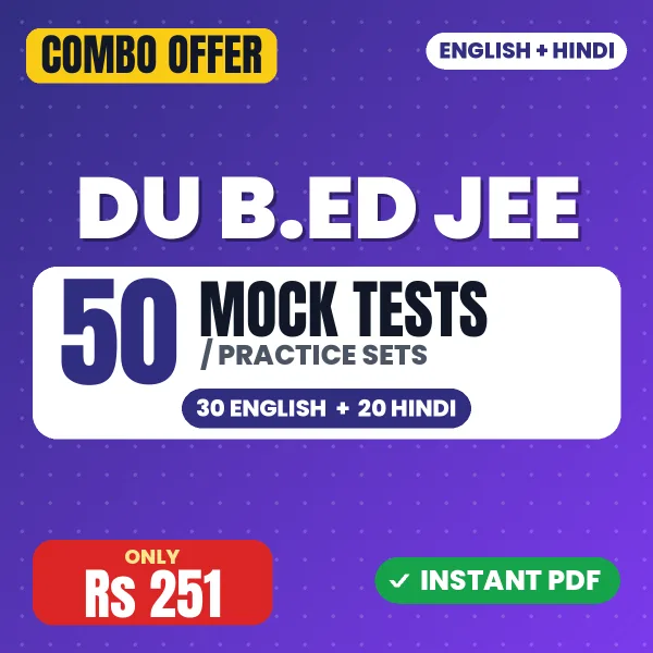 DU B.ED JEE combo