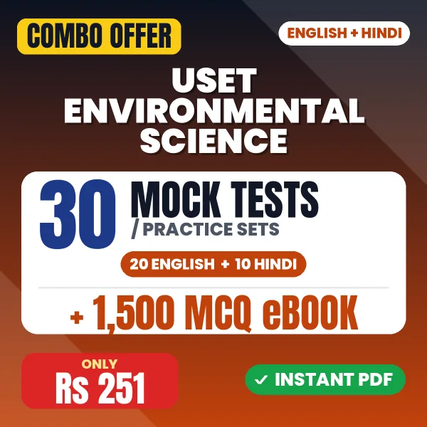 Uttarakhand SET Environmental Science Exam – 30 Most Important Mock Tests / Practice Sets and 1500 MCQ eBook | English & Hindi Medium PDF Download