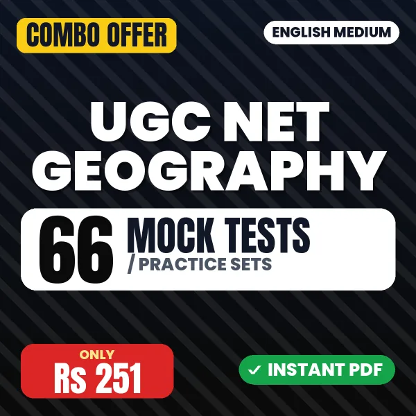 UGC NET Geography combo