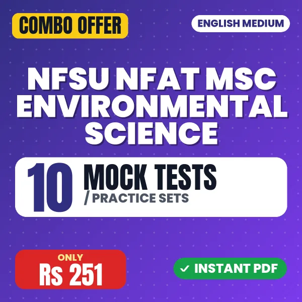 NFAT M.Sc Environmental Science Exam – 10 Most Important Mock Tests / Practice Sets | English Medium PDF Download