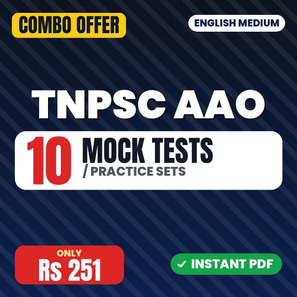 TNPSC Assistant Agriculture Officer Paper 1 Exam – 10 Most Important Mock Tests / Practice Sets | English Medium PDF Download