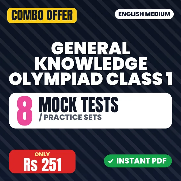 2. General Knowledge Olympiad (IGKO) - Class 1 – 8 Most Important Mock Tests / Practice Sets | English Medium PDF Download