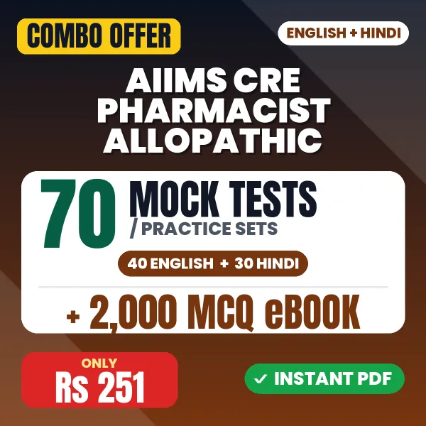 AIIMS CRE Pharmacist Allopathic combo