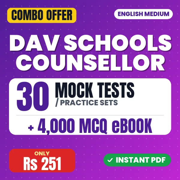 DAV Schools Counsellor combo