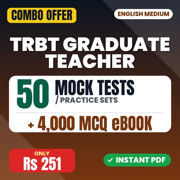 TRBT Graduate Teacher (Social Science) Exam – 50 Most Important Mock Tests / Practice Sets and 4000 MCQ eBook | English Medium PDF Download