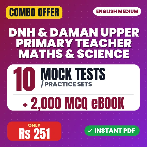 DNH & Daman Upper Primary Teacher Maths & Science combo