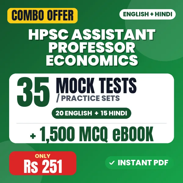HPSC Assistant Professor Economics combo
