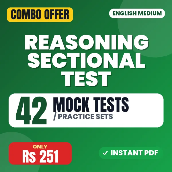 Reasoning Sectional Paper – 42 Most Important Mock Tests / Practice Sets | English Medium PDF Download