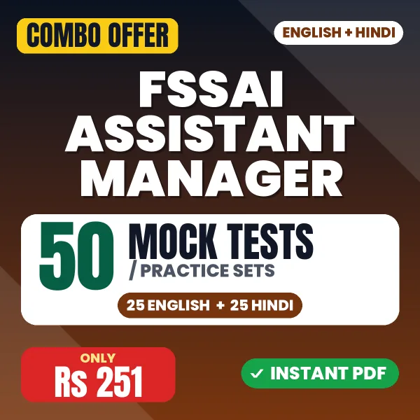 FSSAI Assistant Manager combo