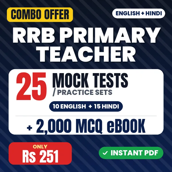RRB Primary Teacher combo