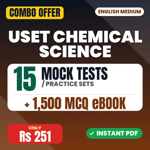 Uttarakhand SET Chemical Science Exam – 15 Most Important Mock Tests / Practice Sets and 1500 MCQ eBook | English Medium PDF Download