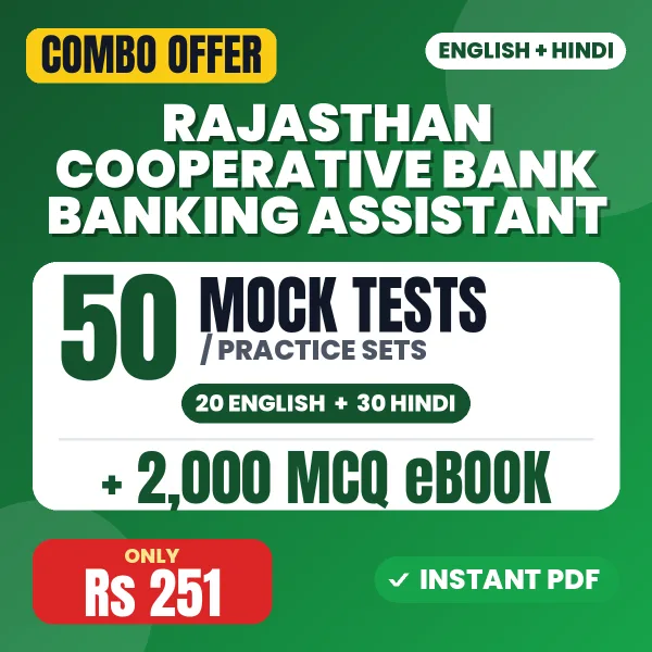 Rajasthan Cooperative Bank Banking Assistant combo