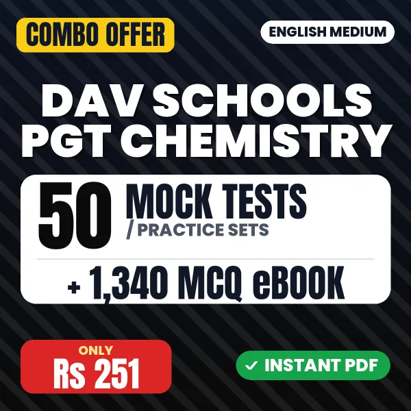 DAV Schools PGT Chemistry combo