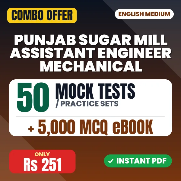Punjab Sugar Mill Assistant Engineer Mechanical combo
