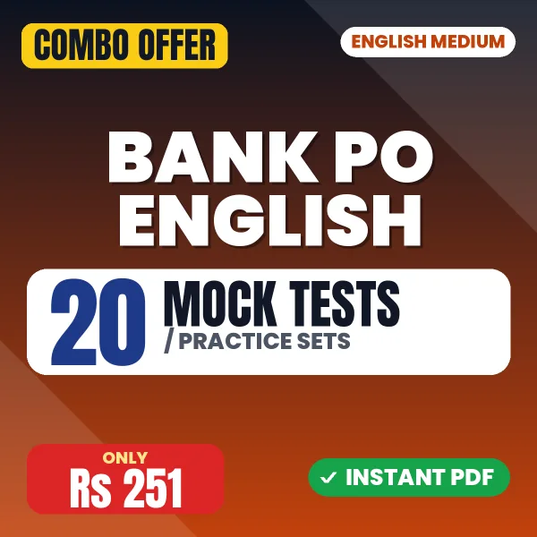 Bank PO English combo