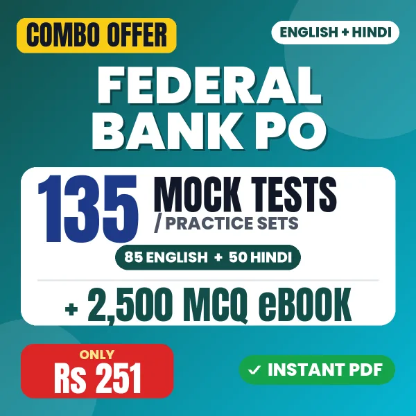 Federal Bank PO combo
