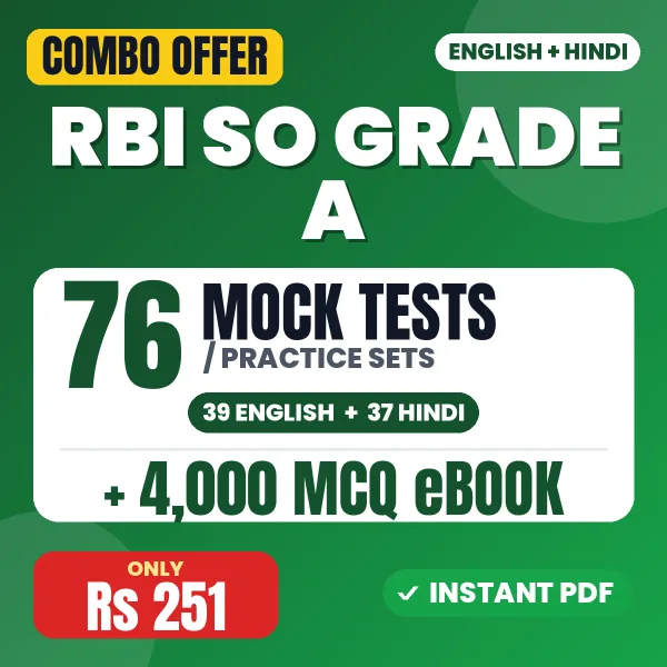 RBI SO Grade A combo