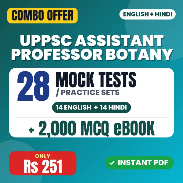 UPPSC Assistant Professor Botany combo