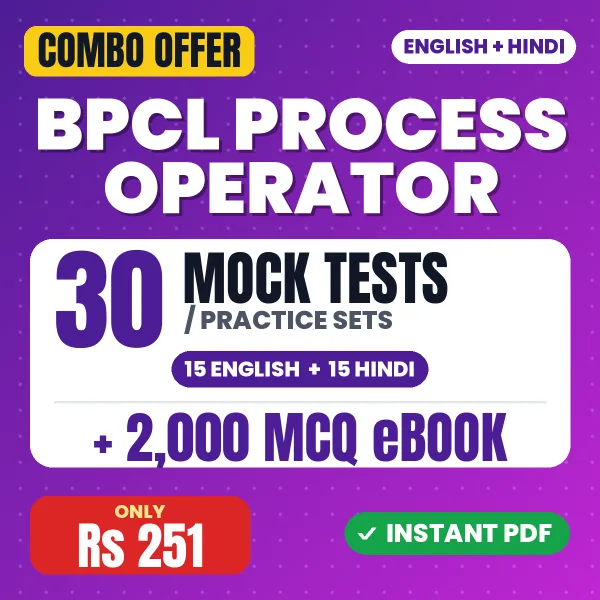 BPCL Process Operator combo
