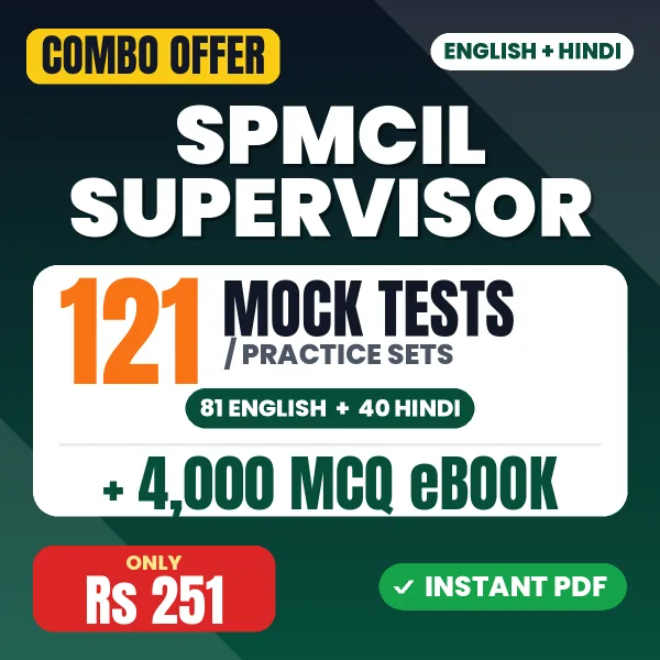 SPMCIL Supervisor combo