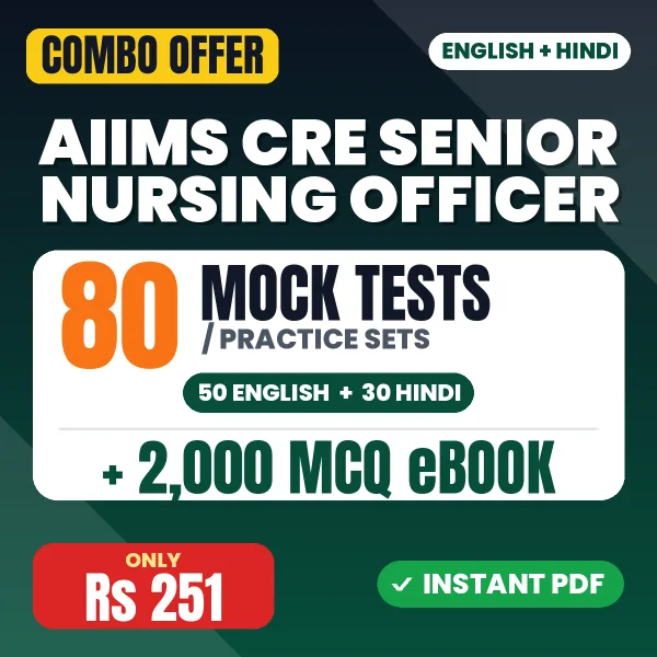 AIIMS CRE Senior Nursing Officer combo