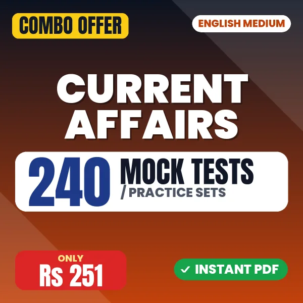 Current Affairs March – 240 Most Important Mock Tests / Practice Sets | English Medium PDF Download