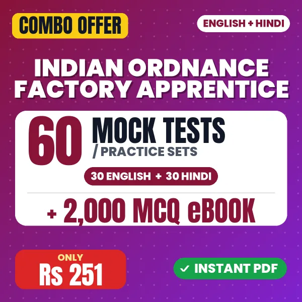 Indian Ordnance Factory Apprentice combo