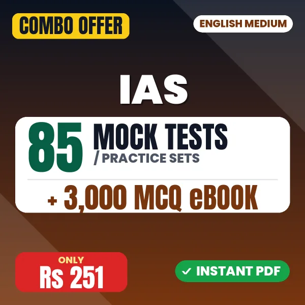 IAS Prelims Exam Paper II (CSAT) – 85 Most Important Mock Tests / Practice Sets and 3000 MCQ eBook | English Medium PDF Download