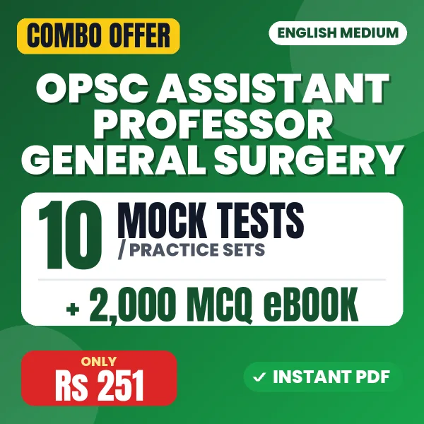 OPSC Assistant Professor General Surgery combo