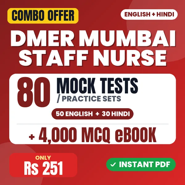 DMER Mumbai Staff Nurse combo