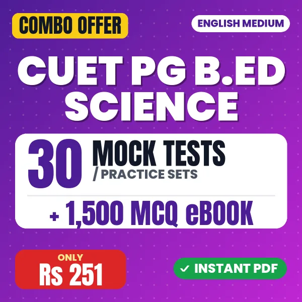 CUET PG B.Ed Science combo