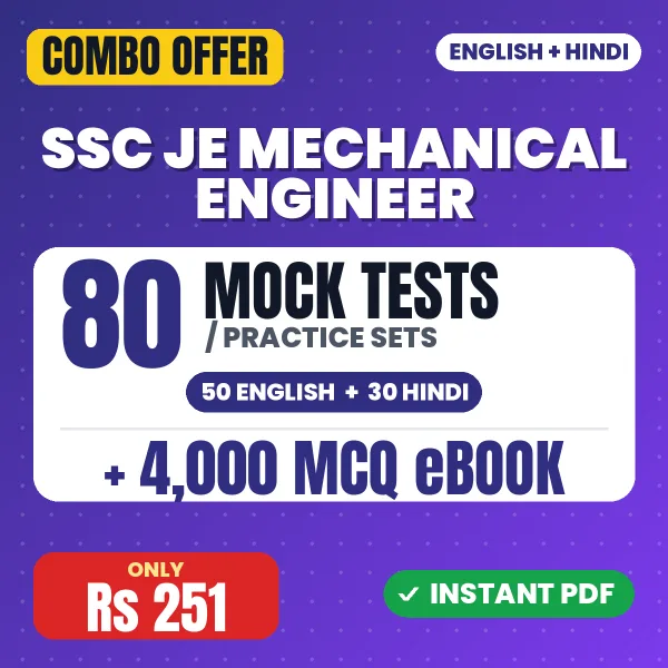 SSC JE Mechanical Engineer combo