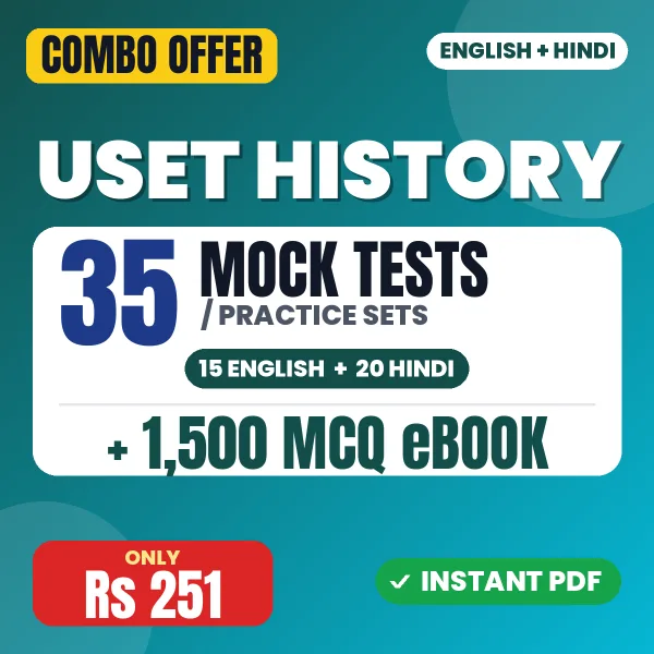 Uttarakhand SET History Exam – 35 Most Important Mock Tests / Practice Sets and 1500 MCQ eBook | English & Hindi Medium PDF Download