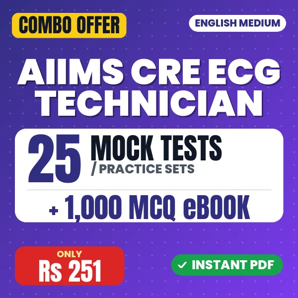 AIIMS CRE ECG Technician combo
