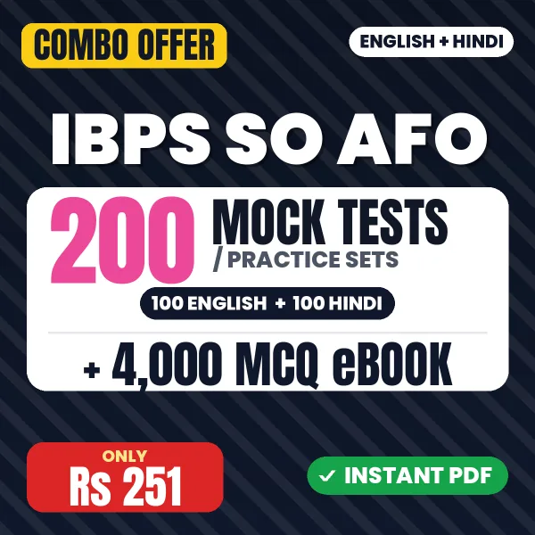 IBPS SO AFO combo
