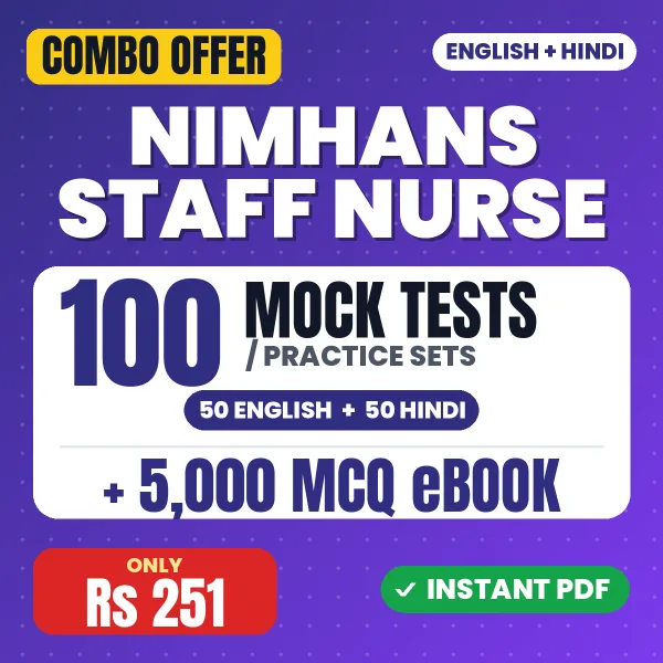 NIMHANS Staff Nurse combo