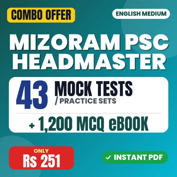 Mizoram PSC Headmaster combo