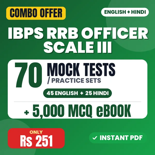 IBPS RRB Officer Scale III combo
