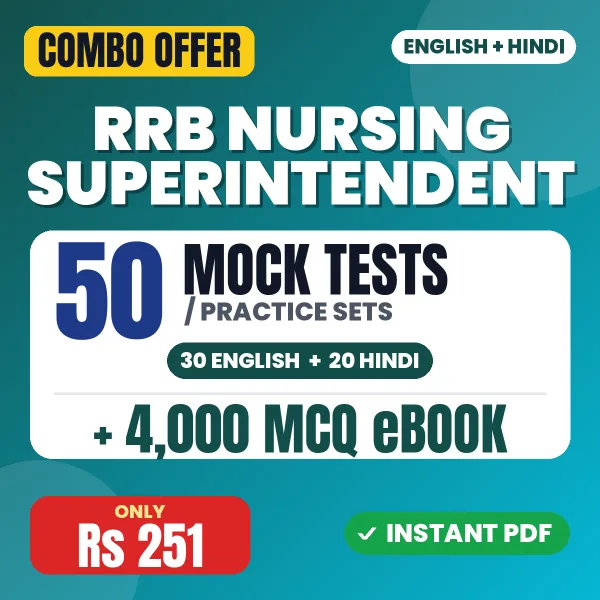 RRB Nursing Superintendent combo