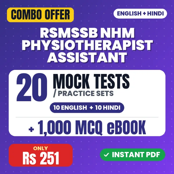 RSMSSB NHM Physiotherapist Assistant combo