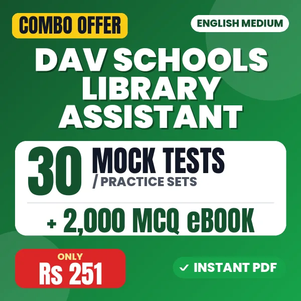 DAV Schools Library Assistant combo