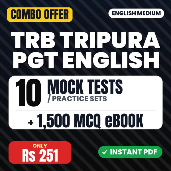 TRB Tripura PGT English combo
