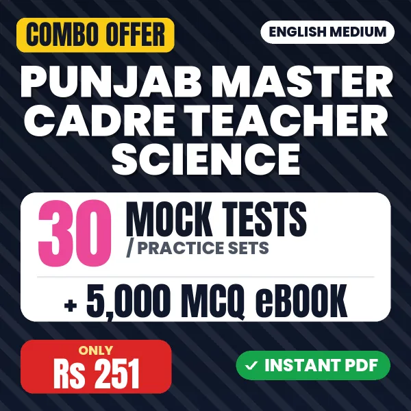 Punjab Master Cadre Teacher Science combo