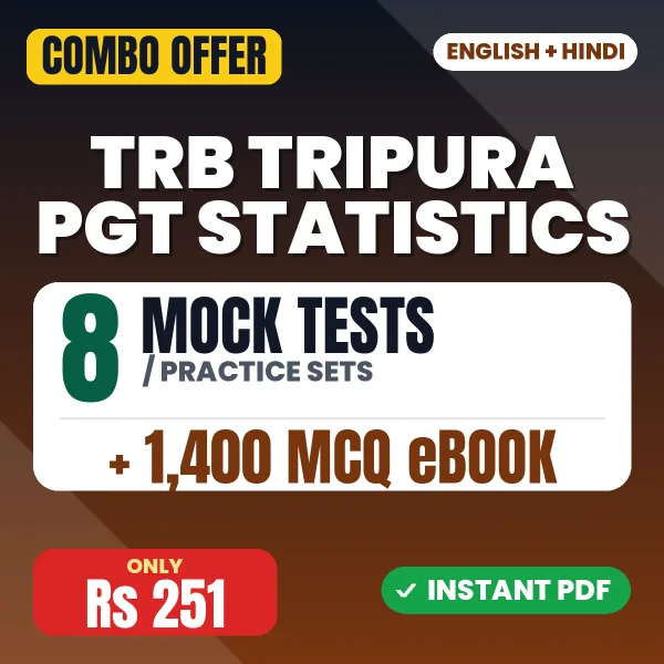 TRB Tripura PGT Statistics combo