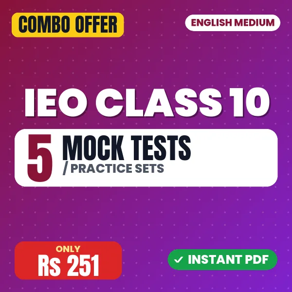 International English Olympiad (IEO) Class 10 Exam – 5 Most Important Mock Tests / Practice Sets | English Medium PDF Download