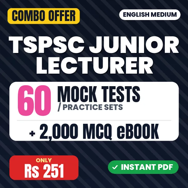 TSPSC Junior Lecturer combo