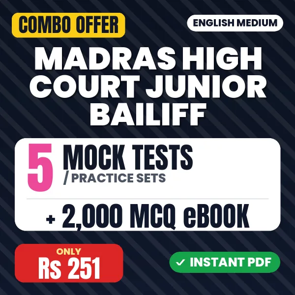 Madras High Court Junior Bailiff combo